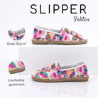Gemini Damen Slipper Grafitti weiß bunt, Echtleder, Schlüpfschuh, Fakten