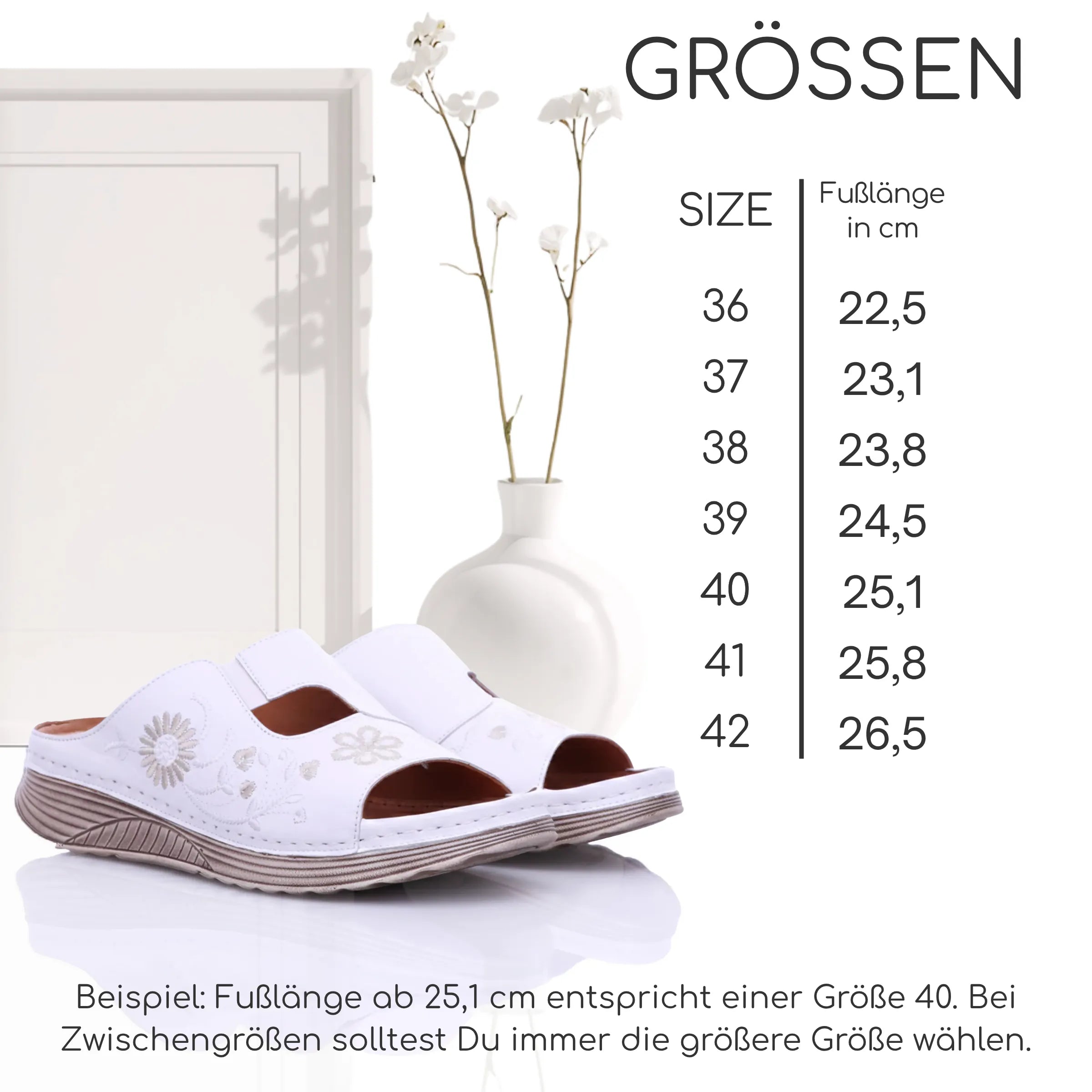 Gemini Damen Pantolette weiß - Gemini Schuhe