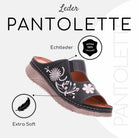 Gemini Damen Pantolette schwarz - Gemini Schuhe