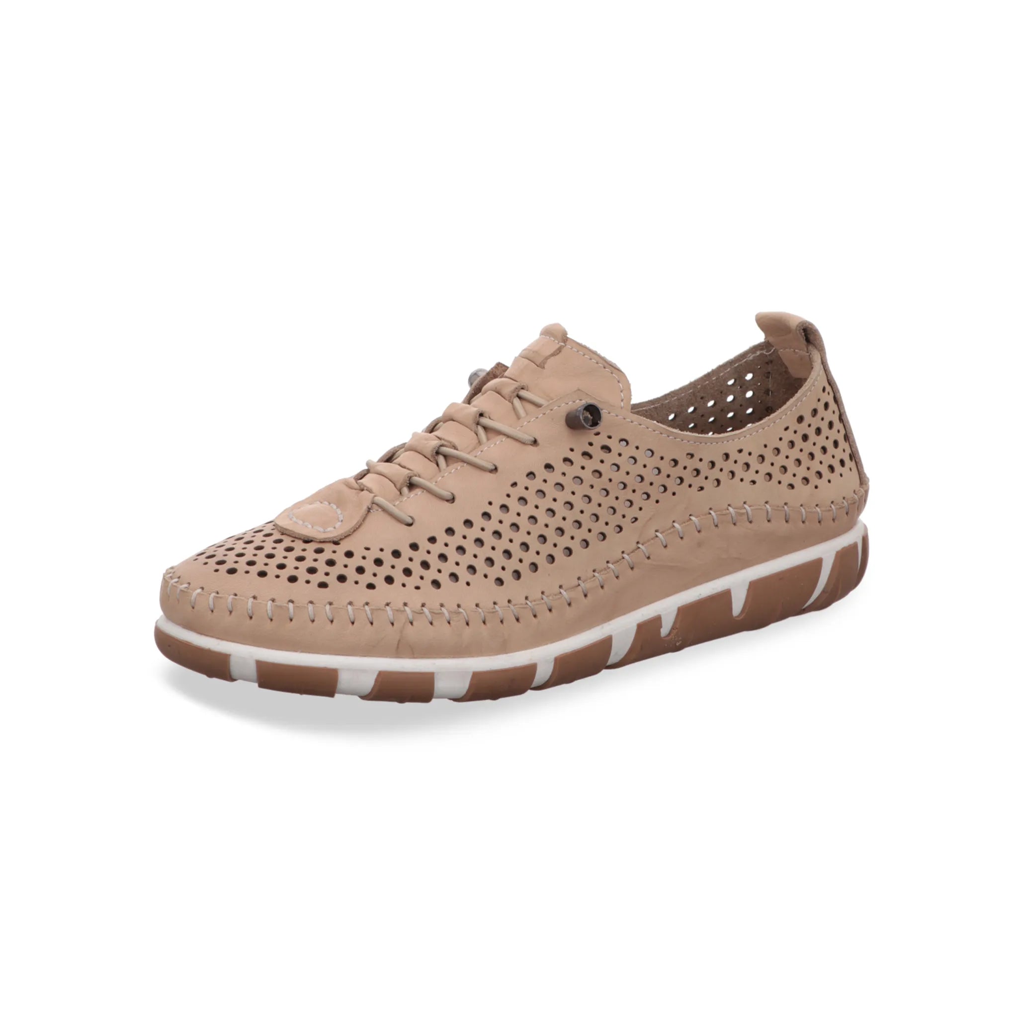 Gemini Damen Schnürschuh beige - Gemini Schuhe