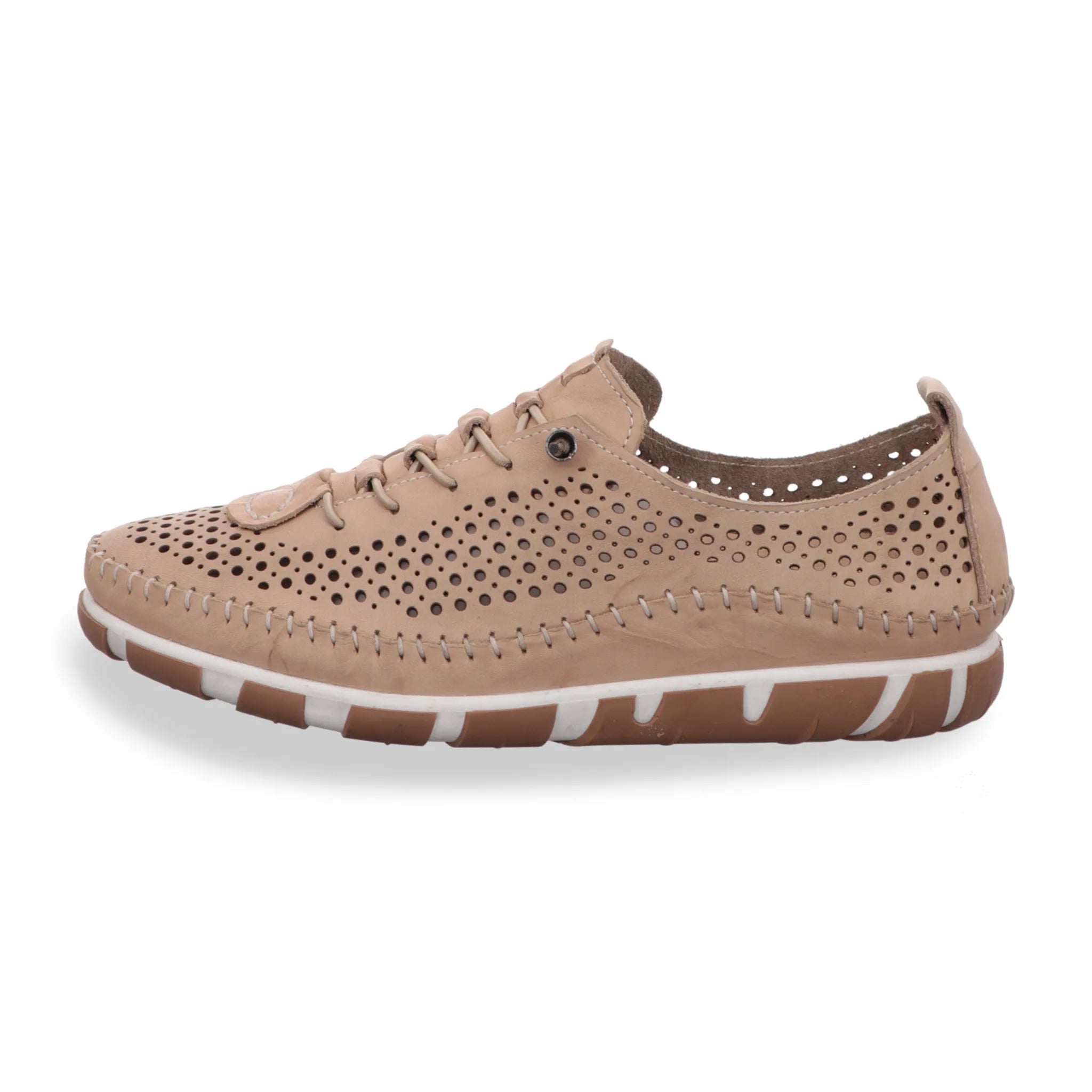 Gemini Damen Schnürschuh beige - Gemini Schuhe