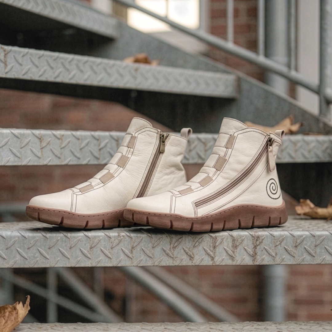 Gemini Schuhe Damen Echtleder Boot beige